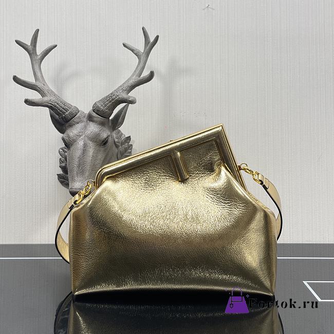 Fendi Medium First Golden Leather 8BP127 32.5x15x23.5cm - 1