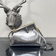 Fendi Small First Silver Leather 8BP129ABVE 26x9.5x18cm - 1