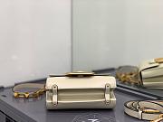 Valentino Stud Sign Grainy Leather Shoulder Bag White XW2B0J96CPD0NO 20x15x7cm - 5