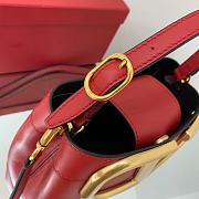 Valentino Supervee Leather Handbag Red WW2B0J74ZXL 20x19x12cm - 6