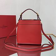 Valentino Supervee Leather Handbag Red WW2B0J74ZXL 20x19x12cm - 2