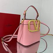 Valentino Supervee Leather Handbag Pink WW2B0J74ZXL 20x19x12cm - 3