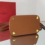 Valentino Supervee Leather Handbag Brown WW2B0J74ZXL 20x19x12cm - 6