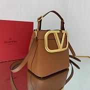 Valentino Supervee Leather Handbag Brown WW2B0J74ZXL 20x19x12cm - 2