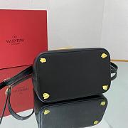 Valentino Supervee Leather Handbag Black WW2B0J74ZXL 20x19x12cm - 6