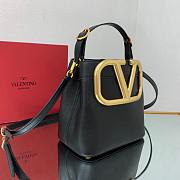 Valentino Supervee Leather Handbag Black WW2B0J74ZXL 20x19x12cm - 4