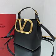 Valentino Supervee Leather Handbag Black WW2B0J74ZXL 20x19x12cm - 5