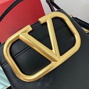 Valentino Supervee Leather Handbag Black WW2B0J74ZXL 20x19x12cm - 2