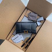 Balenciaga Hourglass Wallet On Chain Black 6560501 19x12x5cm - 1