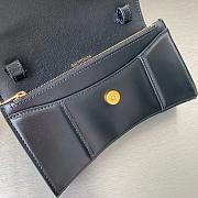 Balenciaga Hourglass Wallet On Chain Black 6560501 19x12x5cm - 4