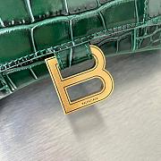 Balenciaga Hourglass Wallet On Chain Crocodile Leather Green 6560501 19x12x5cm - 6