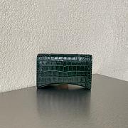 Balenciaga Hourglass Wallet On Chain Crocodile Leather Green 6560501 19x12x5cm - 3