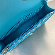 Balenciaga Hourglass Wallet On Chain Blue 6560501 19x12x5cm - 6