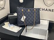 Chanel Large Shopping Bag Grained Leather Navy AS2360 23x35.5x9.5cm - 1