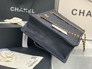 Chanel Large Shopping Bag Grained Leather Navy AS2360 23x35.5x9.5cm - 6