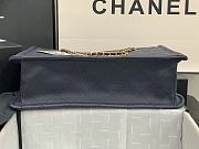 Chanel Large Shopping Bag Grained Leather Navy AS2360 23x35.5x9.5cm - 4