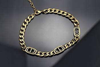 Dior Necklace Gold 01