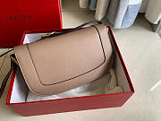 Valentino Garavani Supervee Crossbody Bag Leather Beige WB0G09ZXL 26.5x9x15cm - 2
