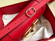 Valentino Garavani Supervee Crossbody Bag Leather Red WB0G09ZXL 26.5x9x15cm - 6