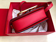 Valentino Garavani Supervee Crossbody Bag Leather Red WB0G09ZXL 26.5x9x15cm - 3