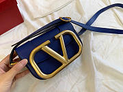 Valentino Small Supervee Crossbody Bag Blue XW2B0G45ZXL 18x7.5x12.5cm - 1