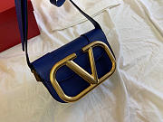 Valentino Small Supervee Crossbody Bag Blue XW2B0G45ZXL 18x7.5x12.5cm - 5