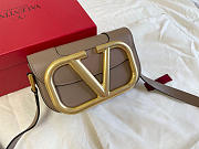 Valentino Small Supervee Crossbody Bag Beige XW2B0G45ZXL 18x7.5x12.5cm - 1