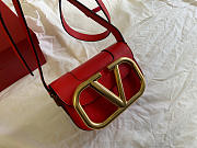 Valentino Small Supervee Crossbody Bag Red XW2B0G45ZXL 18x7.5x12.5cm - 1