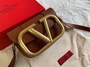 Valentino Small Supervee Crossbody Bag Brown XW2B0G45ZXL 18x7.5x12.5cm - 3