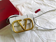 Valentino Small Supervee Crossbody Bag White XW2B0G45ZXL 18x7.5x12.5cm - 1