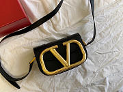 Valentino Small Supervee Crossbody Bag Black XW2B0G45ZXL 18x7.5x12.5cm - 1
