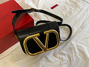 Valentino Small Supervee Crossbody Bag Black XW2B0G45ZXL 18x7.5x12.5cm - 5
