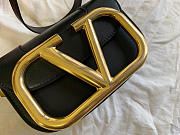 Valentino Small Supervee Crossbody Bag Black XW2B0G45ZXL 18x7.5x12.5cm - 4