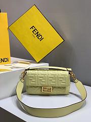 Fendi Baguette Nappa Leather Lime 8BR600 26x5x15cm - 1