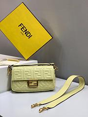 Fendi Baguette Nappa Leather Lime 8BR600 26x5x15cm - 3