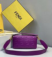 Fendi Baguette Nappa Leather Purple 8BR600 26x5x15cm - 3