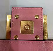 Fendi Baguette Nappa Leather Pink 8BR600 26x5x15cm - 3