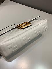 Fendi Baguette Nappa Leather White 8BR600 26x5x15cm - 3