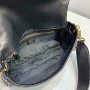 Fendi Baguette Nappa Leather Black 8BR600 26x5x15cm - 4