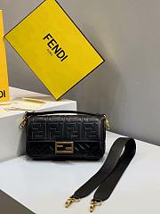 Fendi Baguette Nappa Leather Black 8BR600 26x5x15cm - 2