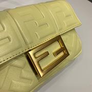 Fendi Small Baguette Nappa Leather Lime 8BS017 18x4x11cm - 5