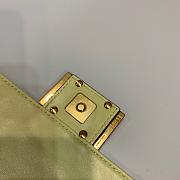 Fendi Small Baguette Nappa Leather Lime 8BS017 18x4x11cm - 3