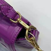 Fendi Small Nappla Leather Purple 8BS017 18x4x11cm - 3
