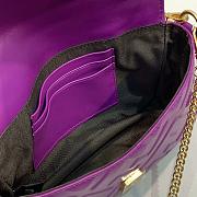 Fendi Small Nappla Leather Purple 8BS017 18x4x11cm - 2