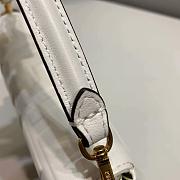 Fendi Small Nappla Leather White 8BS017 18x4x11cm - 5