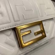Fendi Small Nappla Leather White 8BS017 18x4x11cm - 3