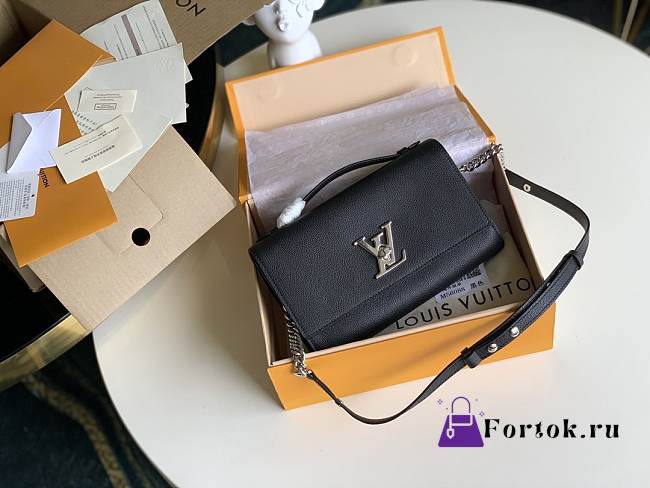 Louis Vuitton Lockme Clutch Black M56088 23.5x16x5.5cm - 1