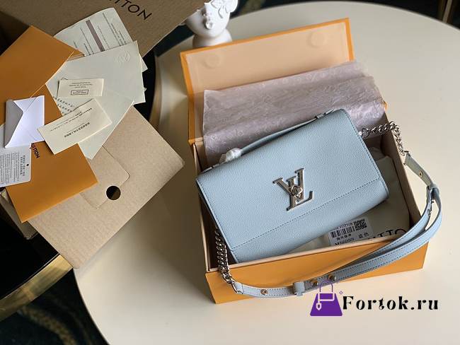 Louis Vuitton Lockme Clutch Blue M56088 23.5x16x5.5cm - 1