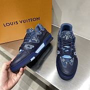 Louis Vuitton Trainer Sneaker 1A9IQH Blue  - 6