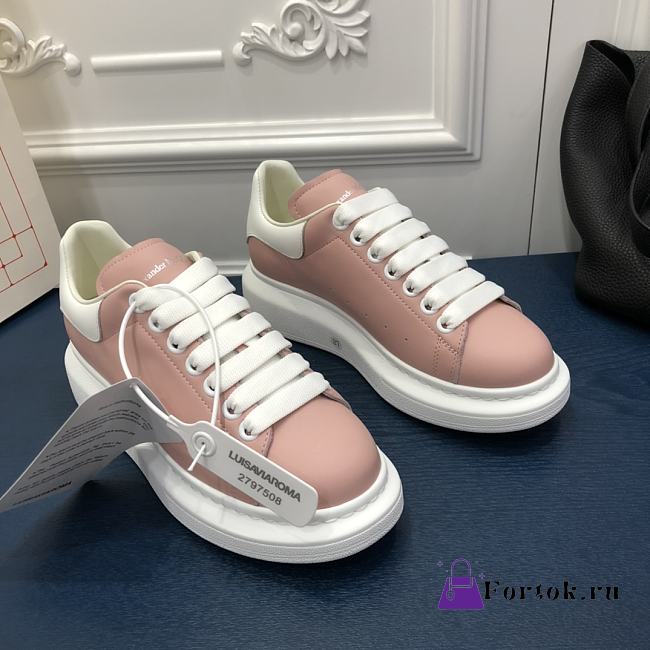 Alexander McQueen Oversized Sneaker Pastel Pink/White  - 1